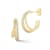 Rachel Zoe Pave and Polished Double Hoop Earrings in 14K Gold Over
Sterling Silver