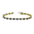 11.40ctw Sapphire and Diamond Bracelet set in 14k Yellow Gold