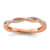 14K Rose Gold Stackable Expressions Diamond Twist Ring 0.084ctw