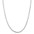 Rhodium Over Sterling Silver 2.5mm Diamond-cut Rope Chain