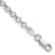 Sterling Silver 3mm Semi-solid Rolo Chain Bracelet