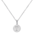 Initial T Charm Pendant Necklace In Silver-Tone