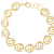 Spiral Station Bracelet In 14K Gold Over Sterling Silver