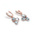 14K Rose Gold Over Sterling Silver Blue Topaz Pear Drop Earrings