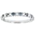 Blue And White Lab-Grown Diamond Band Ring In 14K White Gold 0.50ctw