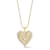 Sterling Statements 14K Yellow Gold Over Sterling Silver CZ Heart
Necklace with Bead Chain