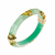 14K Yellow Gold Over Sterling Silver Thin Faceted Acrylic Bangle
Bracelet in Mint Green