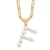 Gold Tone Sterling Silver 3-5.5mm Freshwater Cultured Pearl LETTER F
18-inch Necklace