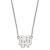 Rhodium Over Sterling Silver LogoArt University of Notre Dame Pendant Necklace