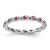 Sterling Silver Stackable Expressions Lab Created Ruby Ring 0.34ctw