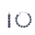 4-5mm Black Cultured Freshwater Pearl Rhodium Over Sterling Silver Earrings