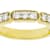 Polished Lab-Grown Diamond Band Ring In 14K Gold Over Sterling Silver