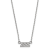 Rhodium Over Sterling Silver LogoArt Sigma Sigma Sigma Extra Small
Pendant Necklace