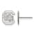 Rhodium Over Sterling Silver  LogoArt University of South Carolina Extra
Small Post Earrings