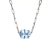 Light Blue Lab Created Spinel Rhodium Over Sterling Silver Paperclip
Necklace 2.12ctw
