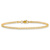 10k Yellow Gold 2.5mm Curb Link Bracelet