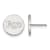 Rhodium Over Sterling Silver MLB LogoArt Tampa Bay Rays Post Earrings