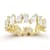 Rachel Zoe Mixed Shape CZ Eternity Band Ring in 14K Gold Over Sterling Silver