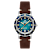 Dominatore Del Mare Tropea Blue Dial White Bezel Brown Stainless Steel
Band Automatic Watch