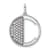 14K White Gold Gatsby Diamond Initial C Charm