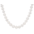 Freshwater Pearl Beaded Necklace In Sterling Silver 24 Inch