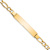 10k Yellow Gold Figaro Link ID Bracelet