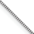 Rhodium Over 18K White Gold 0.5mm Solid Box 20 Inch Chain