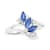 0.41ctw Sapphire and Diamond Ring in 14k White Gold