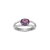 Lab Created Sapphire And White Cubic Zirconia Platinum Over Sterling
Silver Ring 1.66ctw