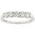 Lab-Grown Diamond Five-Stone Band Ring In 14K White Gold 0.75ctw