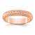 14K Rose Gold 3mm Design Etched Wedding Band