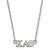 Rhodium Over Sterling Silver LogoArt Kappa Alpha Theta Extra Small
Pendant Necklace