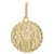 Sagittarius Zodiac Medallion Pendant In Solid 14K Yellow Gold