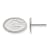Rhodium Over Sterling Silver  LogoArt University of Georgia Extra Small
Post Earrings