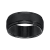 9mm Step-Edge Comfort Fit Band in Black Tungsten Carbide with Brushed Finish