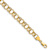 10k Yellow Gold 8mm Diamond-Cut Triple Link Charm Bracelet