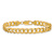 10k Yellow Gold 7.75mm Flat Beveled Curb Link Bracelet