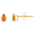5x3mm Pear Shape Citrine 14k Yellow Gold Stud Earrings
