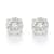 Certified White Lab-Grown Diamond H-I SI 14k White Gold Solitaire Stud
Earrings 0.75ctw