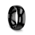 RAVEN Domed Black Tungsten Wedding Band 8mm