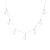 7-8mm White Cultured Freshwater Pearl Rhodium Over Sterling Silver Necklace