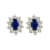 1.00ctw Sapphire and Diamond Earrings in 14k Yellow Gold