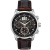 Bulova Men's Sutton Gray Dial, Black Leather Strap Watch