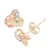 White Diamond Accent 10K Yellow Gold, Rose Gold, And White Gold Love
Knot Earrings