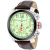 Christian Van Sant Men's Grand Python  (Glow-in-the-dark)White Dial,
Brown Leather Strap Watch