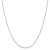 14K White Gold 0.6mm Round Snake Chain Necklace