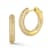 Rachel Zoe Pave Inside-Out Round Hoop Earrings in 14K Gold Over Sterling Silver