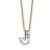 White Lab-Grown Diamond F VS 14K Yellow Gold "J" Initial
Necklace 1.25ct