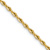 14k Yellow Gold 2.5mm Rope Link 20 Inch Chain