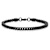 Men's 3.5mm Franco Link Bracelet In Black Ion-Plated Stainless Steel